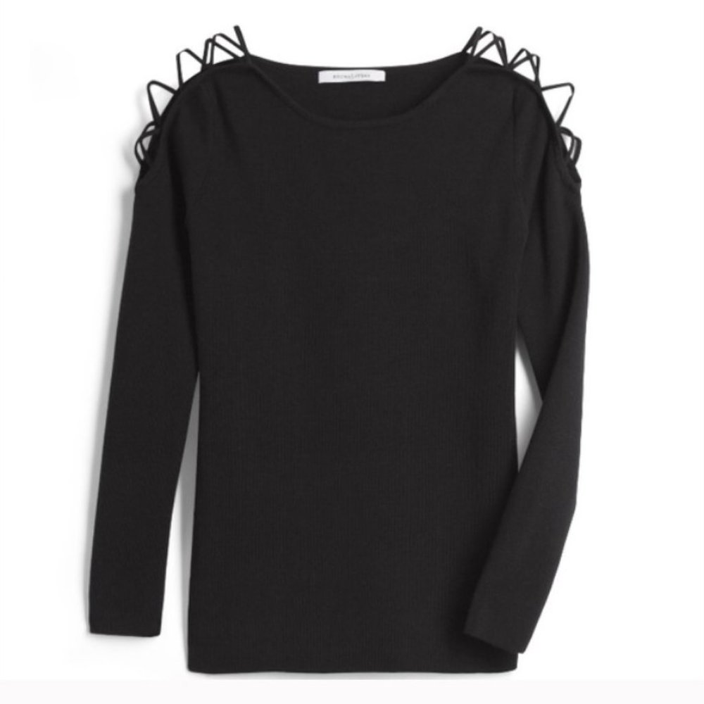 New with tags! Stitches&Stripes Emmie Lace-Up Shoulder Pullover